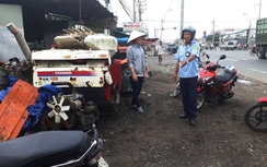 Long An đồng loạt ra quân, giành lại hành lang ATGT