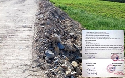 Thanh Hóa: Nhiều sai phạm thi công tuyến đường nối QL1 với QL10