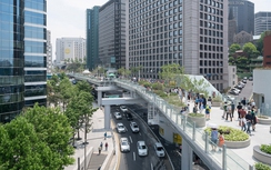 Cải tạo cầu vượt cũ thành công viên xanh mát