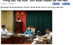 Bao giờ mới hết sốt xuất huyết?