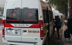 Xe hợp đồng Hoàng Long ngang nhiên chở khách như tuyến cố định