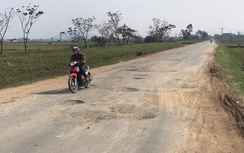 Đường tỉnh Hà Tĩnh xuống cấp nghiêm trọng