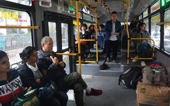 Buýt chất lượng cao kết nối sân bay Nội Bài hút khách