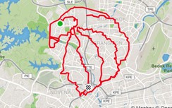 Đạp xe tạo hình mừng Quốc khánh Singapore