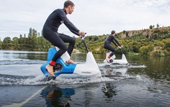 Độc đáo xe đạp chạy được trên nước