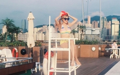 Trang Pháp bỏng mắt bên bể bơi, Hương Tràm mơ 42 kg