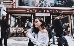 Hoa hậu Kỳ Duyên "cặp kè" cùng chàng trai giấu mặt tại Pháp