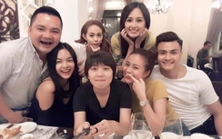 Vĩnh Thụy không rời Hoàng Thùy Linh trong tiệc sinh nhật