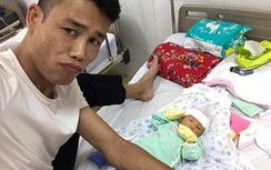 Hiệp Gà hạnh phúc khoe hình con trai mới sinh