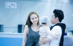 Hoa hậu Diễm Hương bắt con nhặt từng hạt cơm