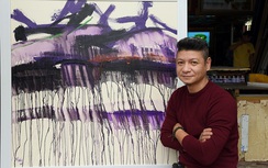 Họa sỹ Trần Nhật Thăng đấu giá tranh tặng nạn nhân TNGT