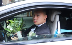 Chồng thiếu gia dẫn đầu dàn siêu xe tiền tỷ đón Diệp Lâm Anh