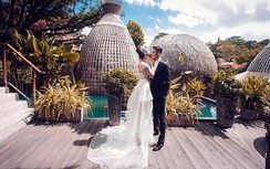 Hé lộ ảnh cưới lãng mạn của Diệp Lâm Anh và chồng thiếu gia