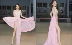 Á hậu Phương Nga khoe chân nõn nà đi làm giám khảo