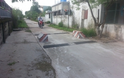 Thái Bình: Cơ bản khắc phục số gờ giảm tốc bị phá