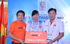 Miễn phí vé bay cho Ánh Viên và bố mẹ trong 2 năm