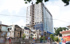Sáng mai, Hà Nội cưỡng chế cắt ngọn tòa nhà 8B Lê Trực