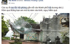 Hoang mang ném đá ô tô cao tốc Hà Nội - Hải Phòng