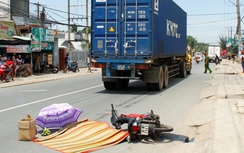 Container cán chết người đàn ông ở Bình Dương