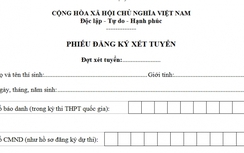 Hướng dẫn ghi Phiếu đăng ký xét tuyển Đại học 2016