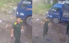 Điều tra clip người mặc quân phục rút súng ở Bình Dương