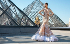 Á hậu Hoàng Thuỳ tiết lộ lý do mang vương miện Tiara đến Pháp