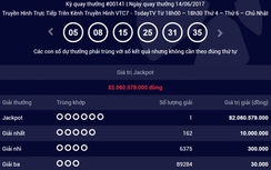 Kết quả xổ số Vietlott ngày 14/6/2017: Giải thưởng 82 tỷ đã có chủ