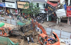 Vụ cần cẩu đổ vào nhà dân: Do lực ma sát