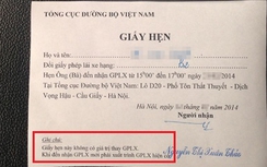 Dùng giấy hẹn cấp giấy phép lái xe để tham gia giao thông?