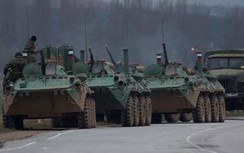 Nga bắt đầu tập trung xe bọc thép gần bán đảo Crimea