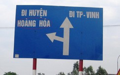 Biển báo chỉ sai tên địa phương