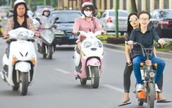 Xe máy điện không biển số vẫn vô tư lưu hành