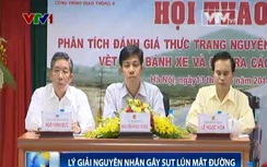 Đã lý giải được nguyên nhân gây sụt lún mặt đường
