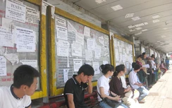 "Rác" quảng cáo tràn ngập các trạm buýt