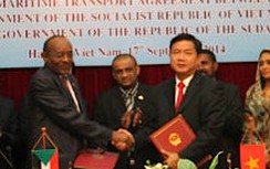 Ký Hiệp định vận tải biển giữa Việt Nam và Xu-đăng