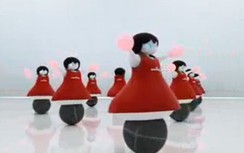 Nhật Bản giới thiệu đội hình robot cổ động