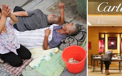 Đi ô tô, dùng hàng hiệu hoàng tráng như... ăn mày