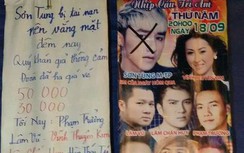 Lộ clip hình ảnh Sơn Tùng M-TP bị gạch chéo trên băng rôn