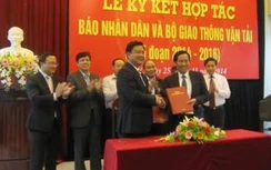 Bộ GTVT và Báo Nhân dân ký kết hợp tác truyền thông