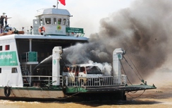 Phân luồng giao thông thủy diễn tập PCCC
