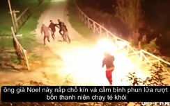 Ông già Noel đầu gấu lao ra đường hành hung mọi người