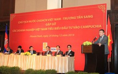 Chủ tịch nước gặp gỡ các doanh nghiệp đầu tư sang Campuchia