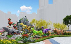 Gấp rút thi công đường hoa Nguyễn Huệ đón Xuân Mậu Tuất