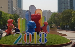 Bắt đầu thi công đường hoa Nguyễn Huệ đón Xuân Mậu Tuất