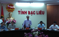 Thứ trưởng Lê Đình Thọ và đoàn công tác làm việc với Bạc Liêu