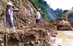 Cấm đường để khắc phục sụt trượt trên tuyến tránh Huế