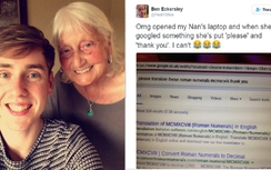 Dân mạng "phát cuồng" vì cụ bà lịch thiệp với... Google