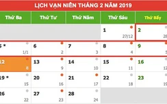 Lịch nghỉ Tết Âm lịch 2019 chính thức của học sinh, người lao động