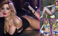 Siêu mẫu ngực trần "cởi đồ" cứu đội bóng