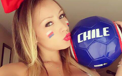 "Tình một đêm" của Ronaldo khỏa thân 100% cổ vũ Chile